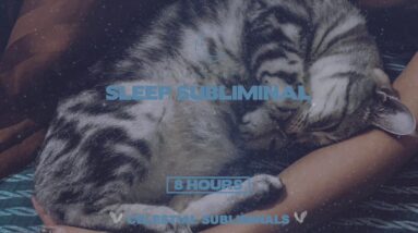 CAT PURR & THE COSIEST SLEEP EVER (SPECIAL EDITION ASMR) RESTORATIVE SUBLIMINAL AUDIO | 8 HOURS