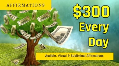 Receive 300 Dollars Every Day | Visual AND Audible AND Subliminal Affirmation